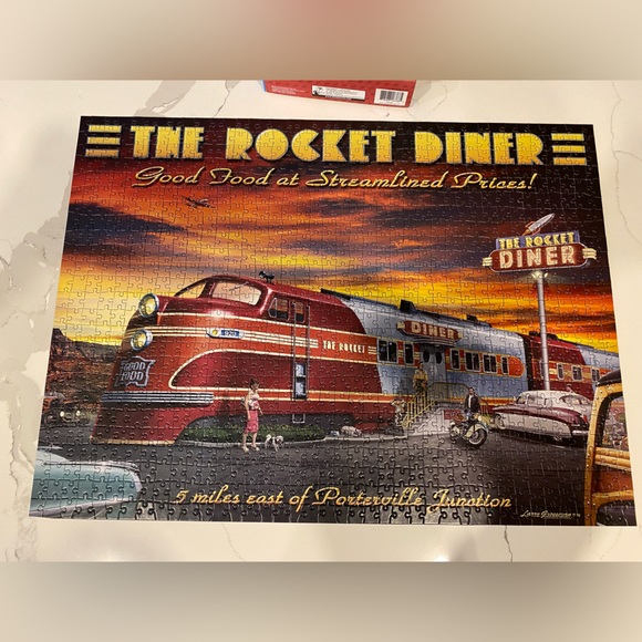 Milton Bradley The Rocket Diner 1000 Piece Puzzle - Picture 6 of 6